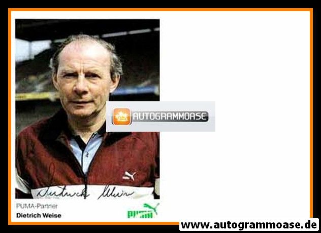 Autogramm Fussball | 1980er Puma | Dietrich WEISE (Portrait Color)