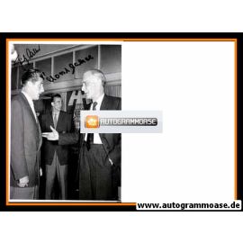 Autogramme Fussball | DFB | 1970er Foto | Fritz WALTER + Horst ECKEL (mit Hugo Lind)