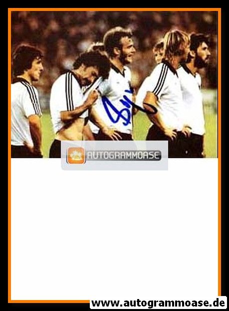 Autogramm Fussball | DFB | 1980er | Hans-Peter BRIEGEL (Team)