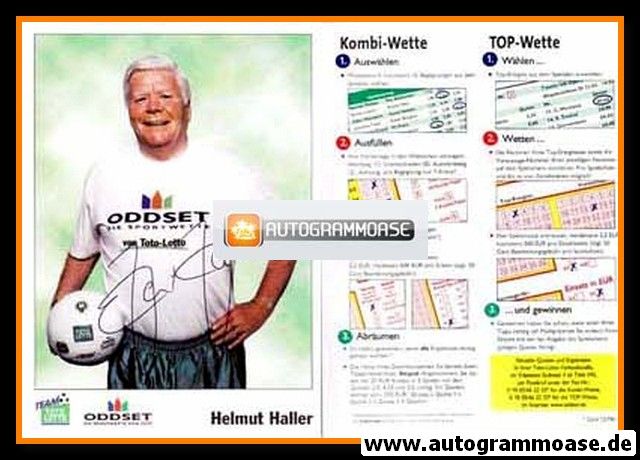 Autogramm Fussball | 2000er | Helmut HALLER (Portrait Color) Oddset