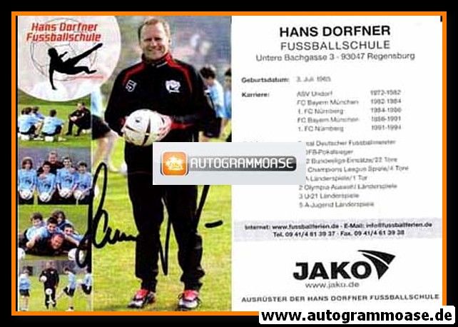 Autogramm Fussball | 2000er | Hans DORFNER (Fussballschule) 2