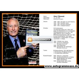 Autogramm Fussball | 2000er | Hans TILKOWSKI (Buch Wembley-Tor)