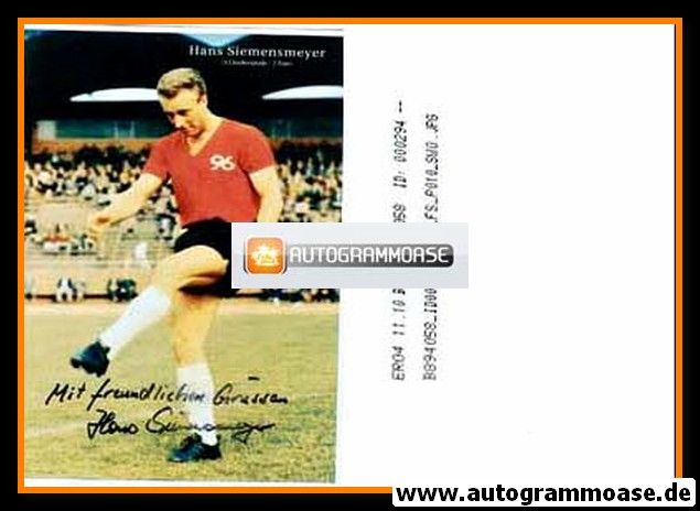 Autogramm Fussball | Hannover 96 | 1960er Retro Foto | Hans SIEMENSMEYER