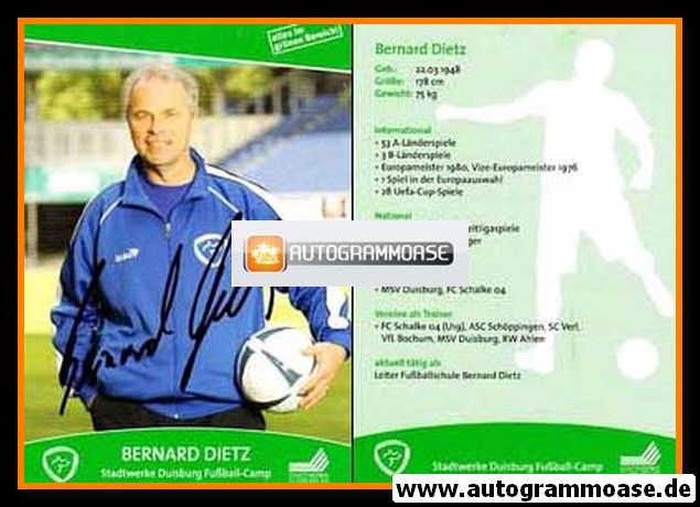 Autogramm Fussball | 2000er | Bernard DIETZ (Fussballschule) 1