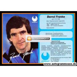 Autogramm Fussball | 1980er Uhlsport Druck | Bernd FRANKE (Eintracht Braunschweig)