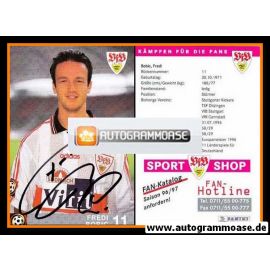 Autogramm Fussball | VfB Stuttgart | 1996 rosa | Fredi BOBIC