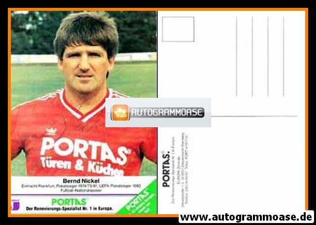 Autogramm Fussball | Portas | 1990er | Bernd NICKEL (Portrait Color)