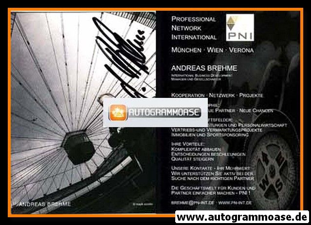 Autogramm Fussball | 2000er | Andreas BREHME (Portrait SW) PNI