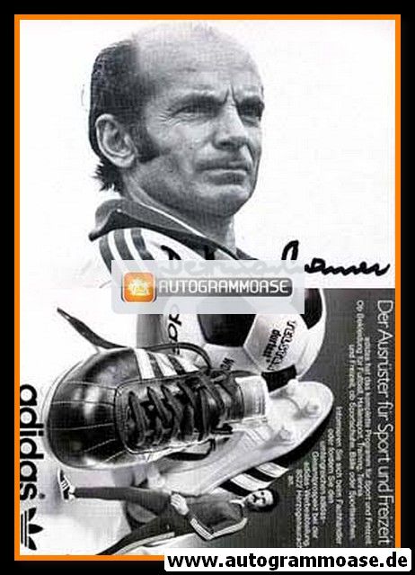 Autogramm Fussball | 1980er Adidas | Dettmar CRAMER (Portrait SW)