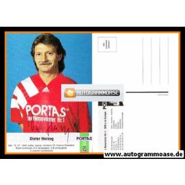 Autogramm Fussball | 1990er Portas | Dieter HERZOG (Portrait Color)