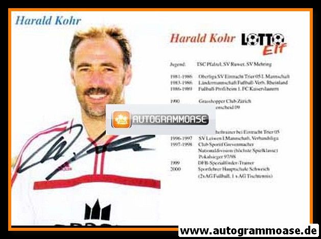 Autogramm Fussball | 2000er | Harald KOHR (Lotto Elf)