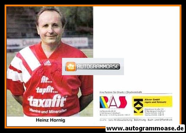 Autogramm Fussball | 2000er | Heinz HORNIG (Taxofit) 1