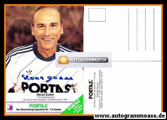 Autogramm Fussball | DFB | 1990er Portas | Horst ECKEL (Oddset)