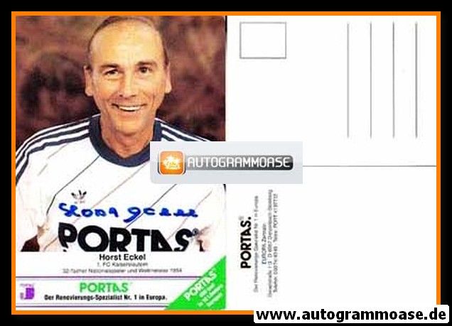 Autogramm Fussball | DFB | 1990er Portas | Horst ECKEL (Portrait Color)