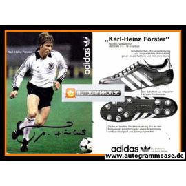 Autogramm Fussball | DFB | 1982 Adidas | Karl-Heinz FÖRSTER (Fussballschuh)