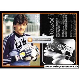 Autogramm Fussball | 1980er Reusch | Kurt KOWARZ (VfR Bürstadt)