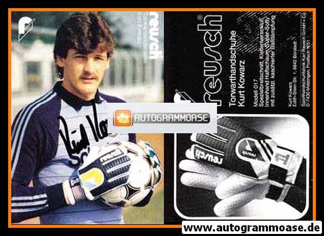 Autogramm Fussball | 1980er Reusch | Kurt KOWARZ (VfR Bürstadt)
