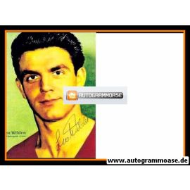 Autogramm Fussball | DFB | 1950er Retro Foto | Leo WILDEN (Portrait Color)