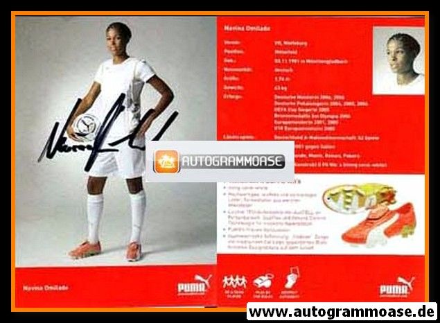 Autogramm Fussball (D) | 2010er Puma | Navina OMILADE (Portrait Color)