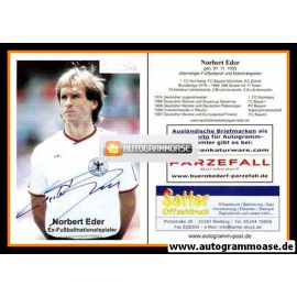 Autogramm Fussball | DFB | 1980er Retro | Norbert EDER (Portrait Color) CdA
