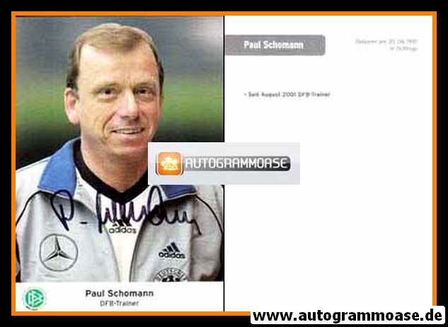 Autogramm Fussball | DFB | 2000er | Paul SCHOMANN