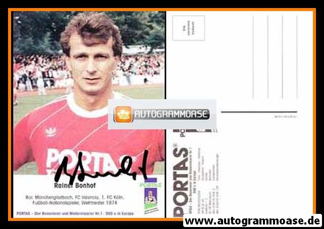 Autogramm Fussball | 1990er Portas | Rainer BONHOF 