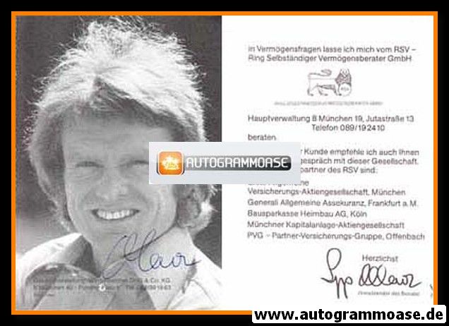 Autogramm Fussball | 1980er | Sepp MAIER (Portrait SW) RSV