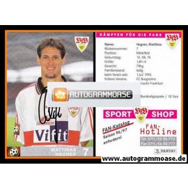 Autogramm Fussball | VfB Stuttgart | 1996 rot | Matthias HAGNER
