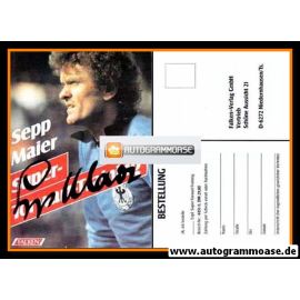 Autogramm Fussball | 1980er | Sepp MAIER (Portrait Color) Falken