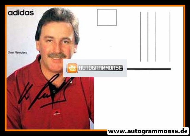 Autogramm Fussball | 1990er Adidas | Uwe REINDERS (Portrait Color) 2