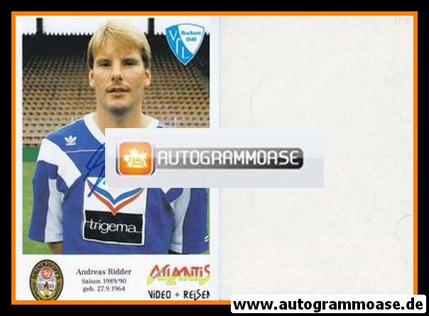 Autogramm Fussball | VfL Bochum | 1989 | Andreas RIDDER