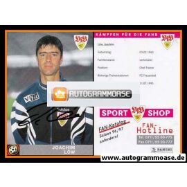 Autogramm Fussball | VfB Stuttgart | 1996 rosa | Joachim LÖW