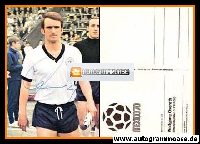 Autogramm Fussball | DFB | 1970 | Wolfgang OVERATH (WM Mexiko)