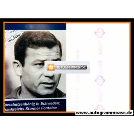 Autogramm Fussball | Frankreich | 1980er Foto | Just FONTAINE (Portrait SW)