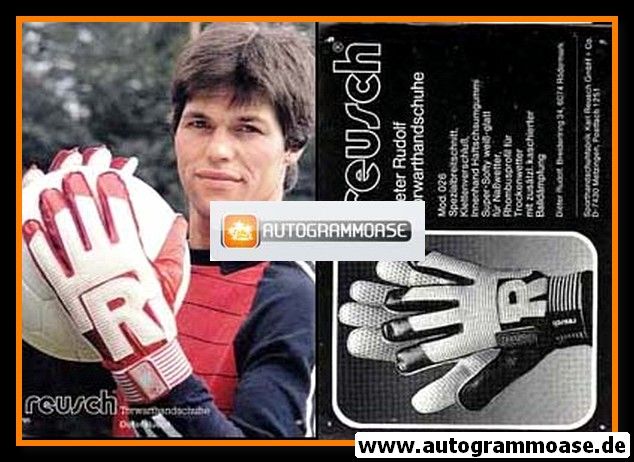 Autogrammkarte Fussball | 1980er Reusch | Dieter RUDOLF (SV Darmstadt 98)