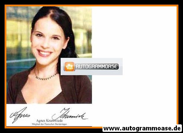 Autogramm Politik | GRÜNE | Agnes KRUMWIEDE | 2010er (Portrait Color)
