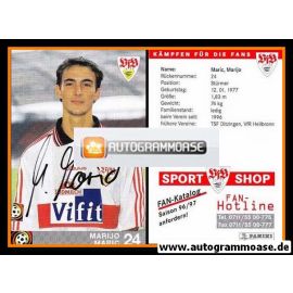 Autogramm Fussball | VfB Stuttgart | 1996 rot | Marijo MARIC