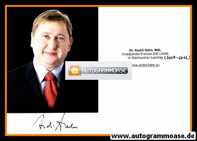 Autogramm Politik | LINKE | Andre HAHN | 2000er (Portrait Color)