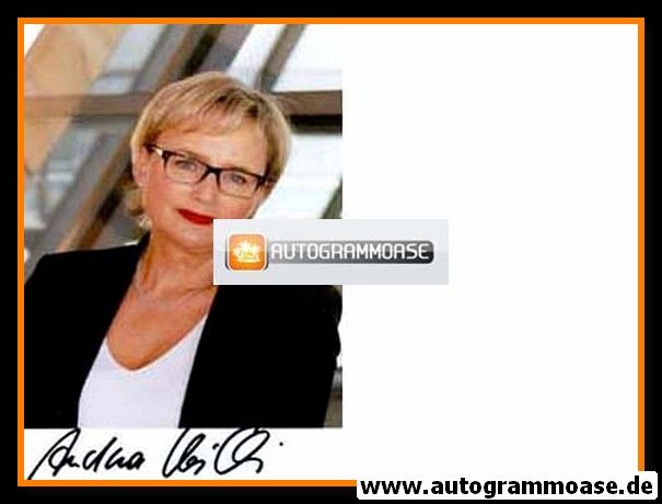 Autogramm Politik | SPD | Andrea WICKLEIN | 1990er Foto (Portrait Color)