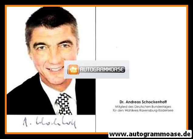 Autogramm Politik | CDU | Andreas SCHOCKENHOFF | 2000er (Portrait Color) 2