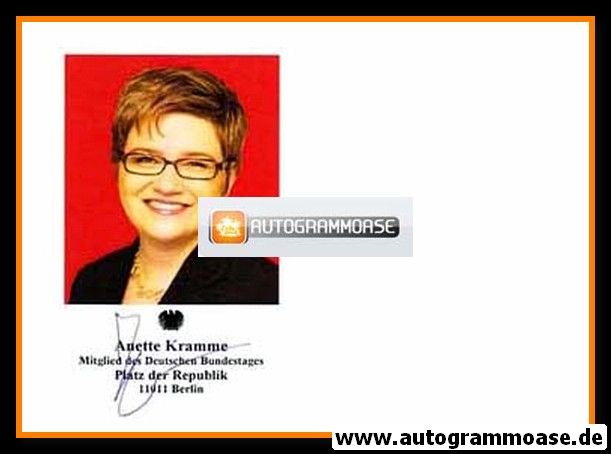 Autogramm Politik | SPD | Anette KRAMME | 2000er (Portrait Color) 2