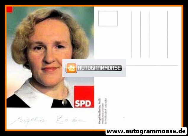 Autogramm Politik | SPD | Angelika BARBE | 1990er (Portrait Color)