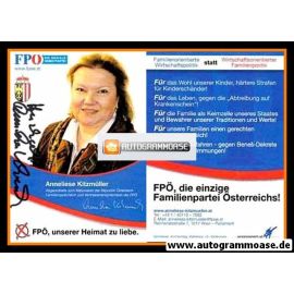 Autogramm Politik | Österreich (FPÖ) | Anneliese KITZMÜLLER | 2000er (Familienpartei)