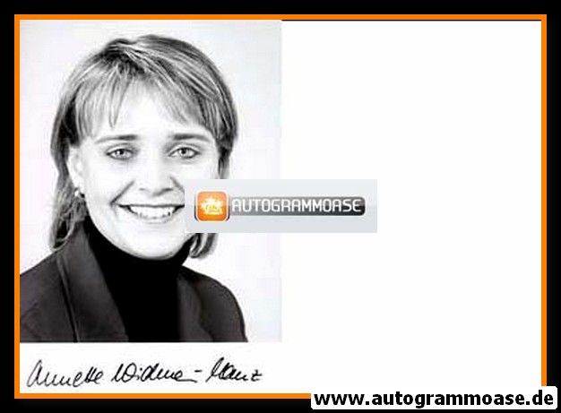 Autogramm Politik | CDU | Annette WIDMANN-MAUZ | 1990er Foto (Portrait SW)