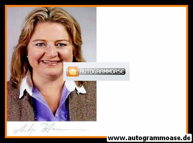 Autogramm Politik | GRÜNE | Antje HERMENAU | 2000er Foto (Portrait Color)