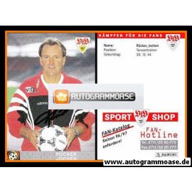 Autogramm Fussball | VfB Stuttgart | 1996 rot | Jochen RÜCKER