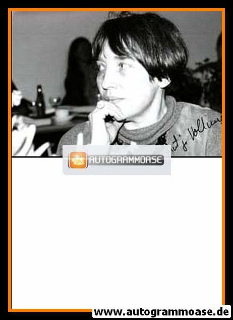 Autogramm Politik | GRÜNE | Antje VOLLMER | 1980er Foto (Portrait SW)
