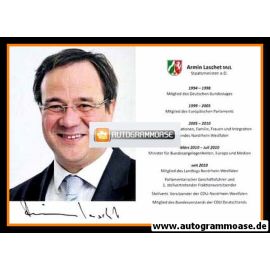 Autogramm Politik | CDU | Armin LASCHET | 2010er (Portrait Color) Lebenslauf