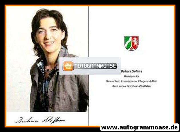 Autogramm Politik | GRÜNE | Barbara STEFFENS | 2000er (Portrait Color)