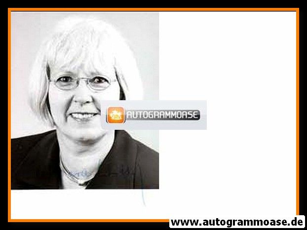 Autogramm Politik | SPD | Barbara WITTIG | 1990er Foto (Portrait SW)